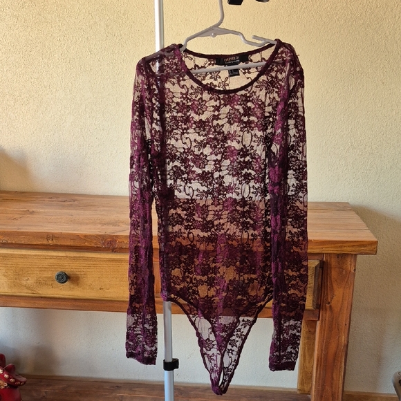 Forever 21 Tops - Forever 21 Purple Bodysuit Top